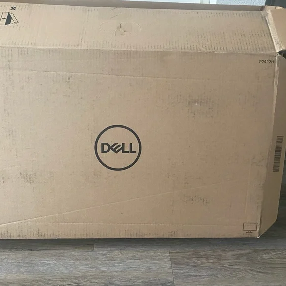 Double Dell P2422HE computer monitors